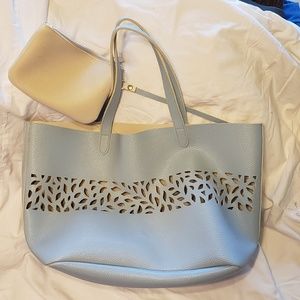 New bag Sky blue leather bag